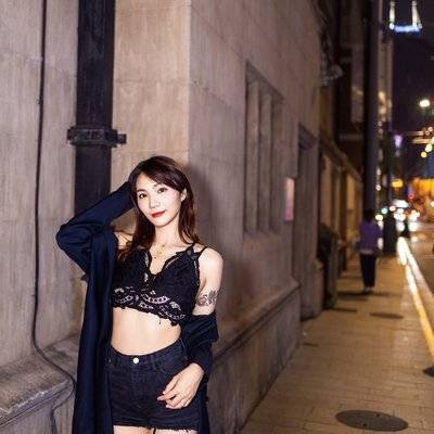 夜景模特