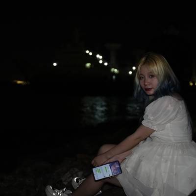 夜景模特