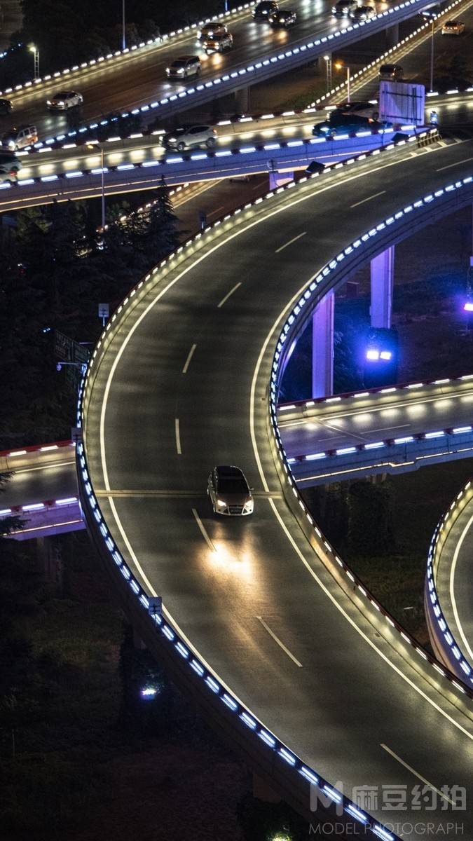 夜景模特