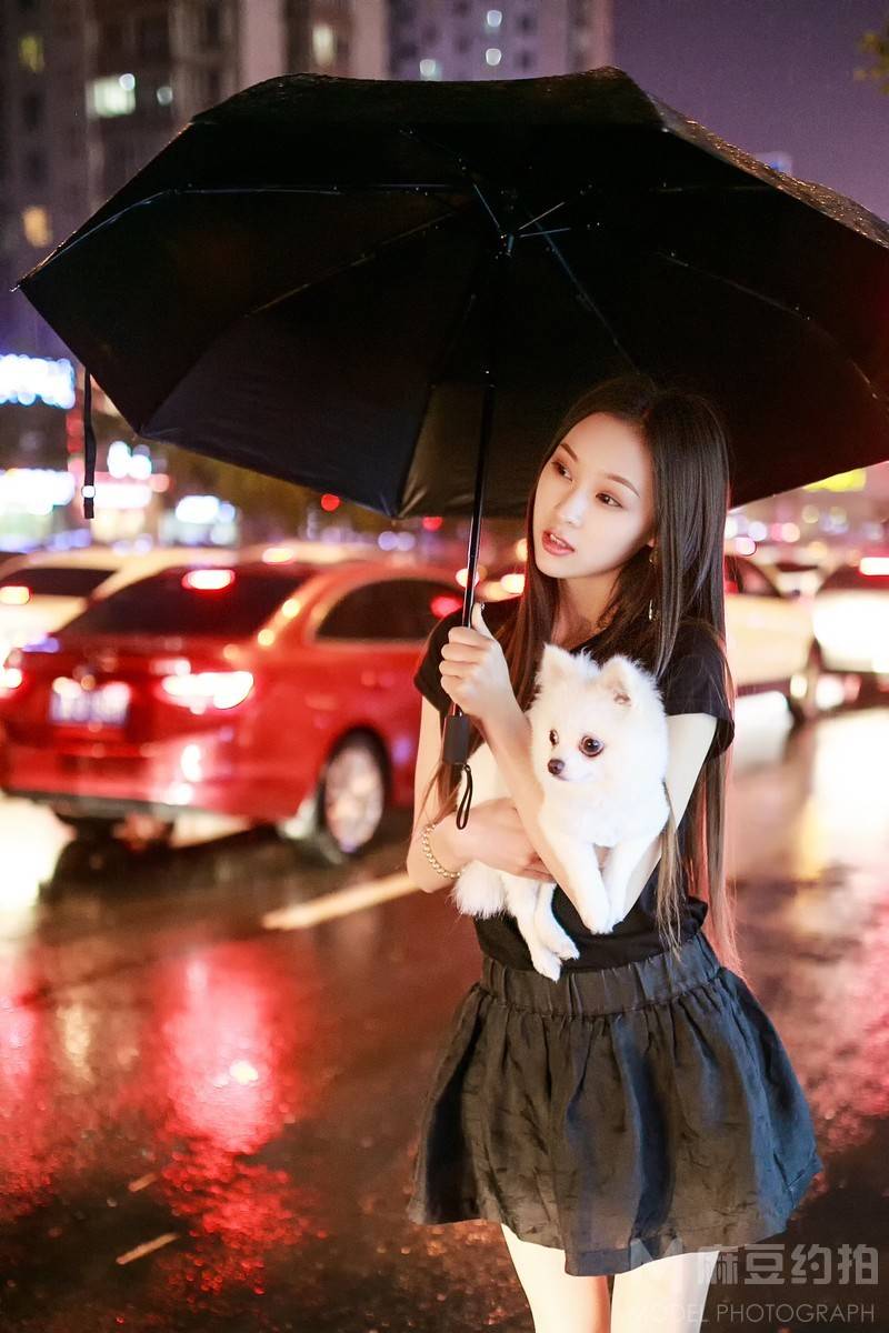 夜景模特