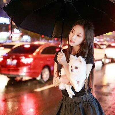 夜景模特