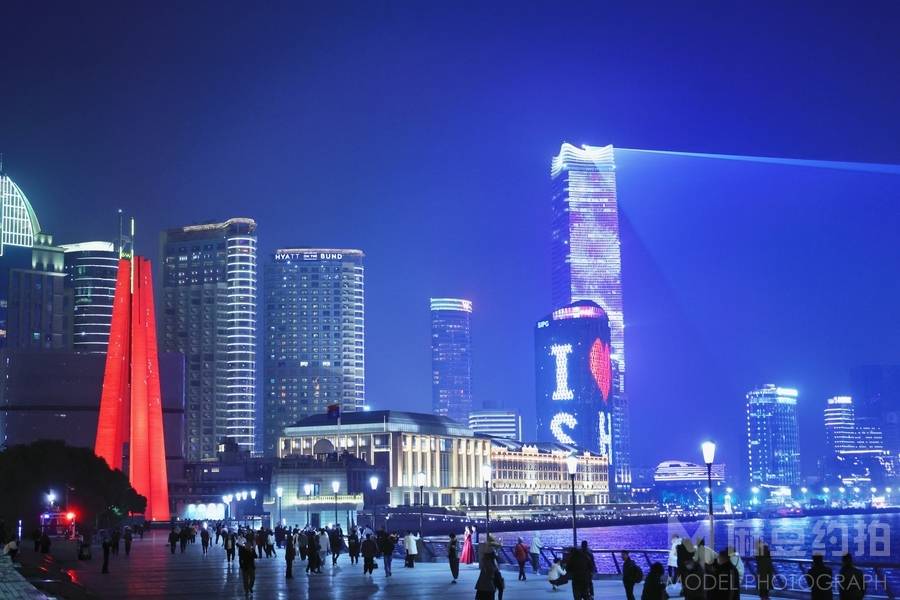 夜景模特