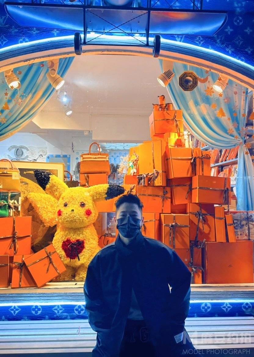 夜景模特