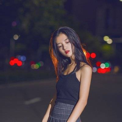 夜景模特