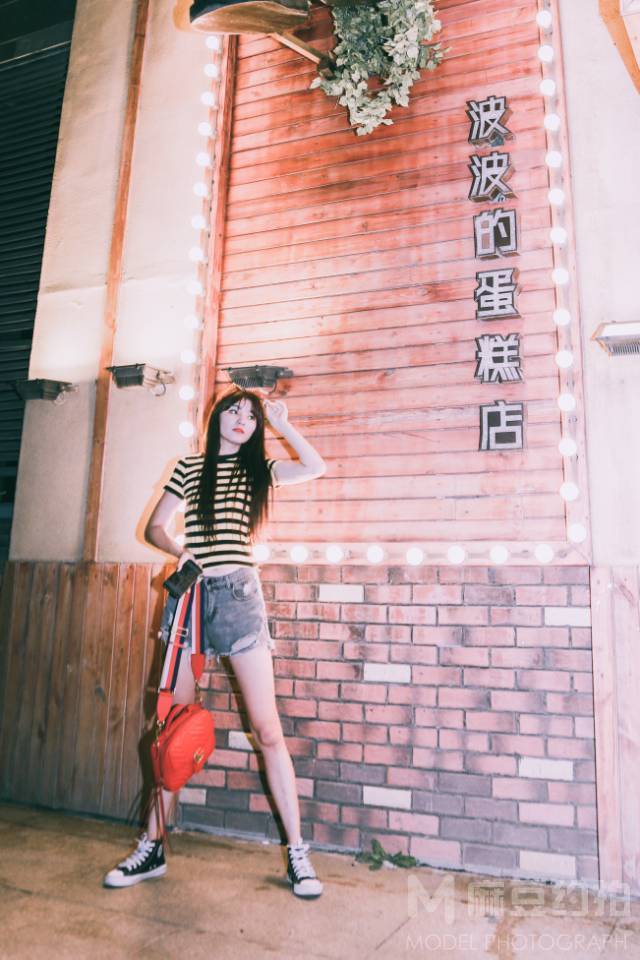 夜景模特