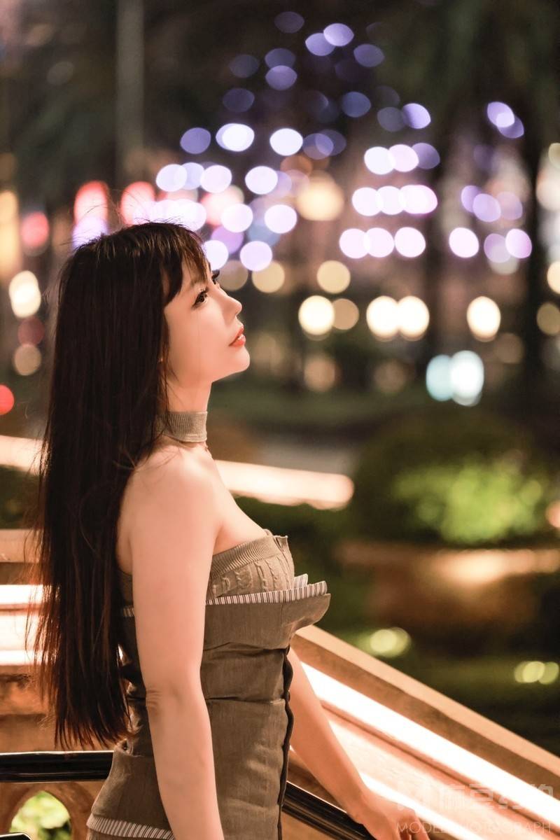 夜景模特