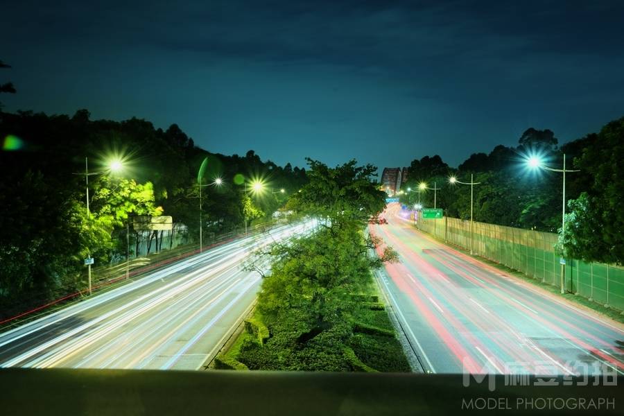 夜景模特