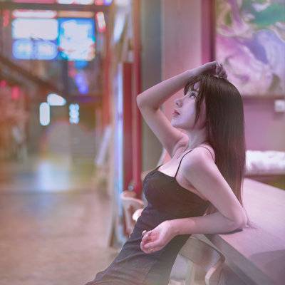 夜景模特