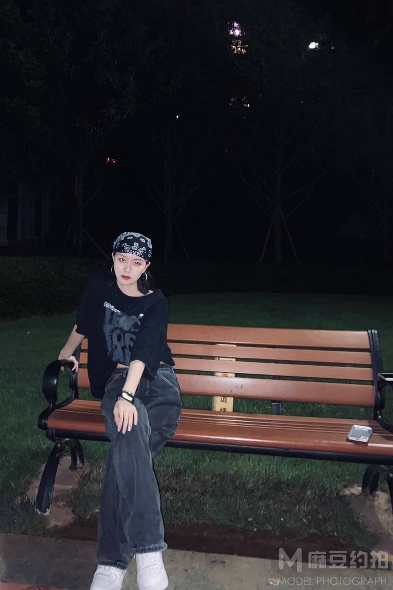 夜景模特