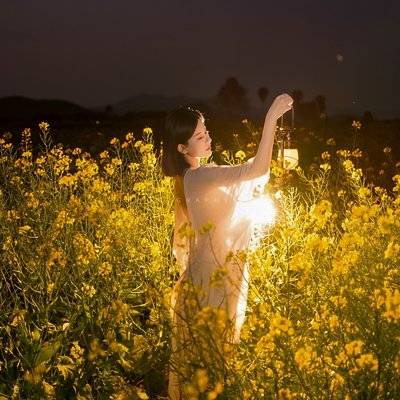 夜景模特