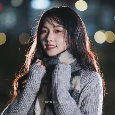 夜景模特