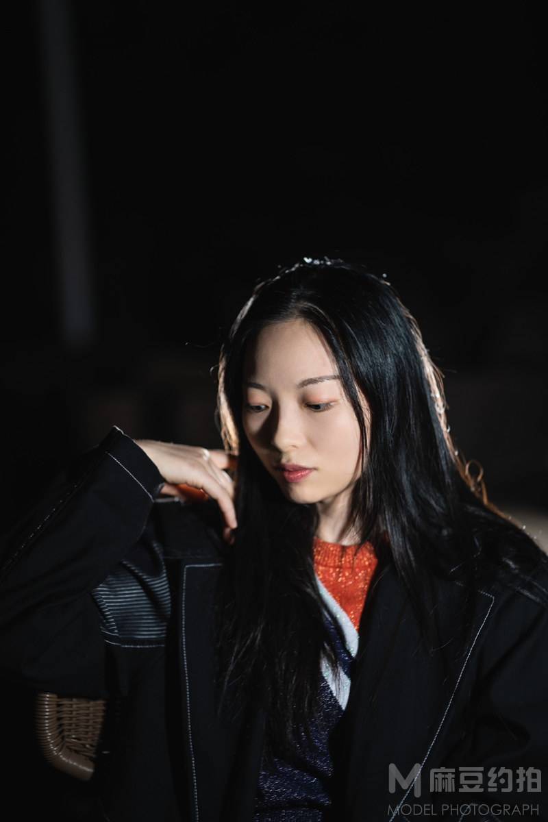 夜景模特