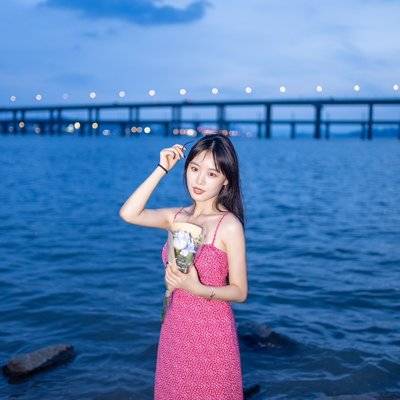 夜景模特