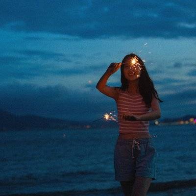 夜景模特
