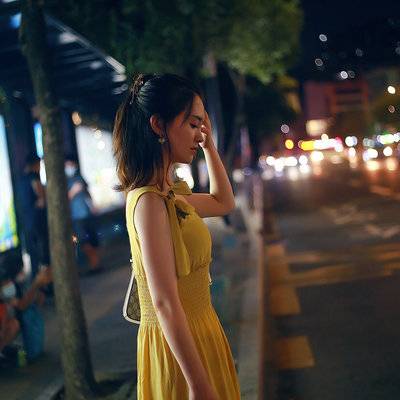 夜景模特