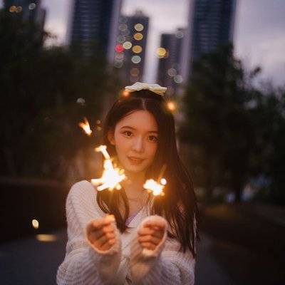 夜景模特