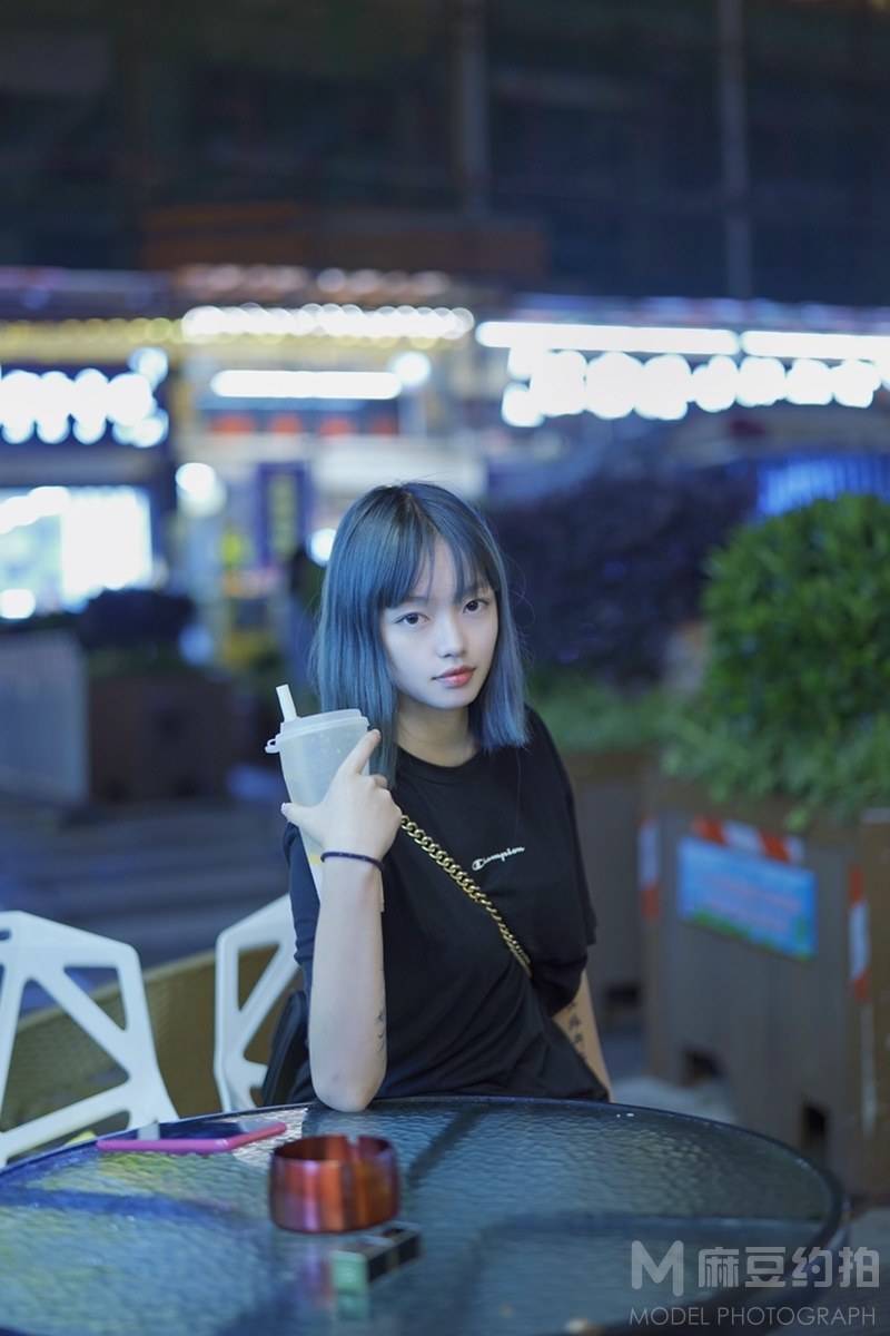 夜景模特