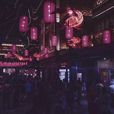 夜景模特