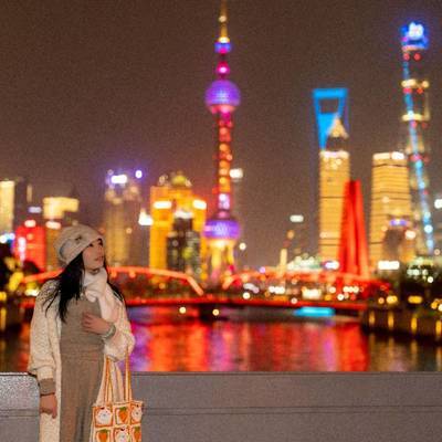 夜景模特