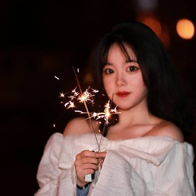 夜景模特