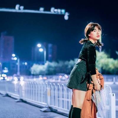夜景模特