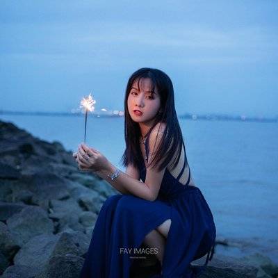 夜景模特
