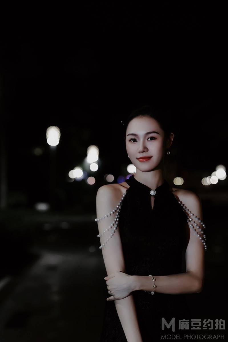 夜景模特