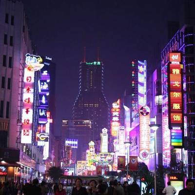 夜景模特