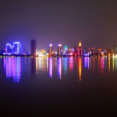 夜景模特