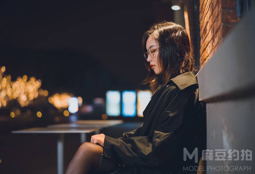 夜景模特