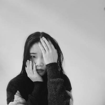 黑白模特