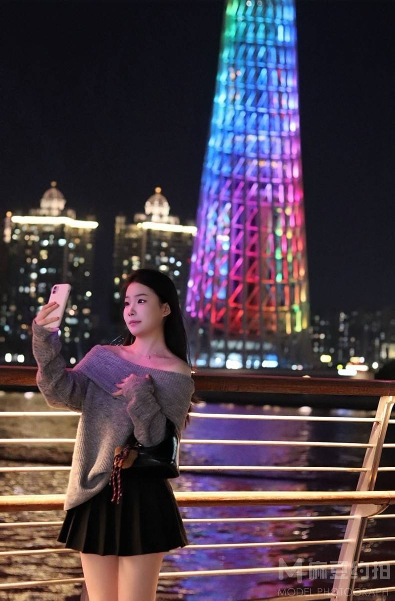 夜景模特