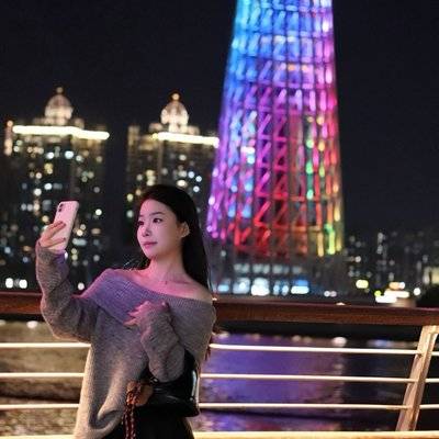 夜景模特
