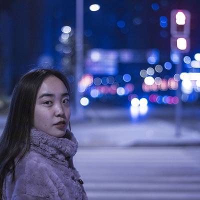 黑白模特