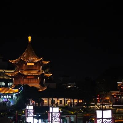 夜景模特