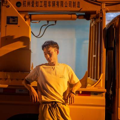 夜景模特