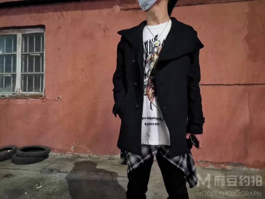 黑白模特