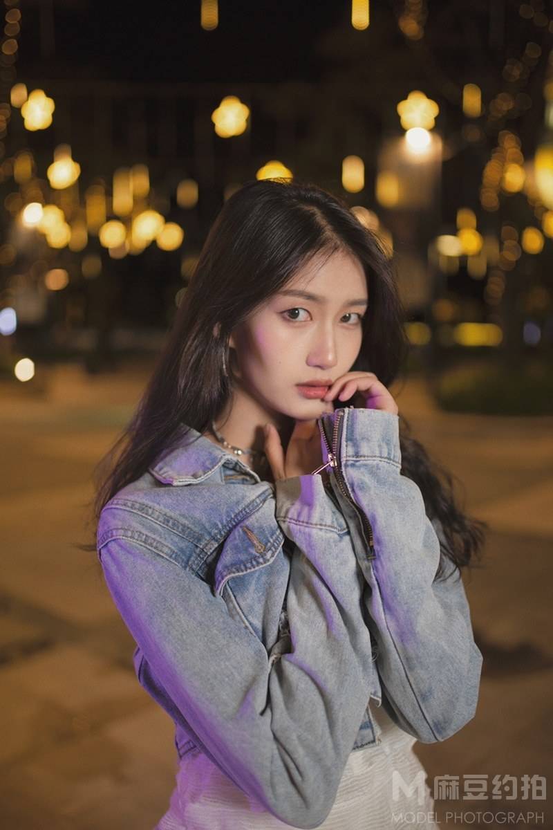 夜景模特