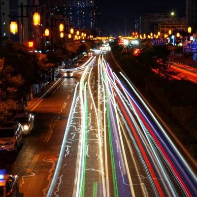 夜景模特
