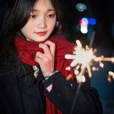 夜景模特
