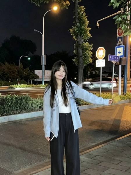 夜景模特