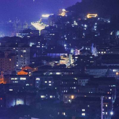 夜景模特