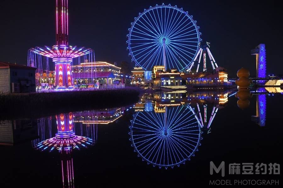 夜景模特