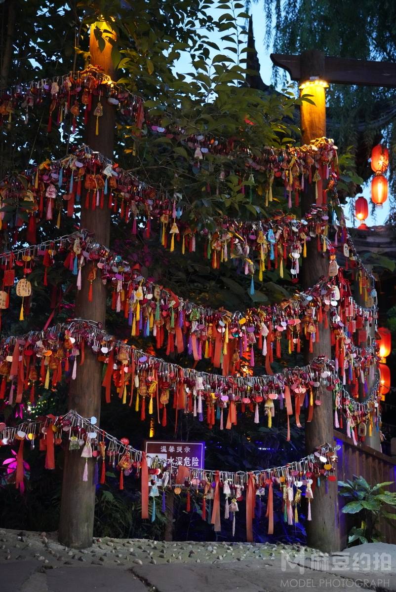 夜景模特