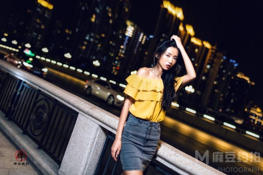 夜景模特