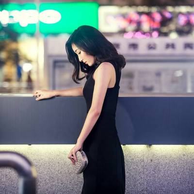 夜景模特