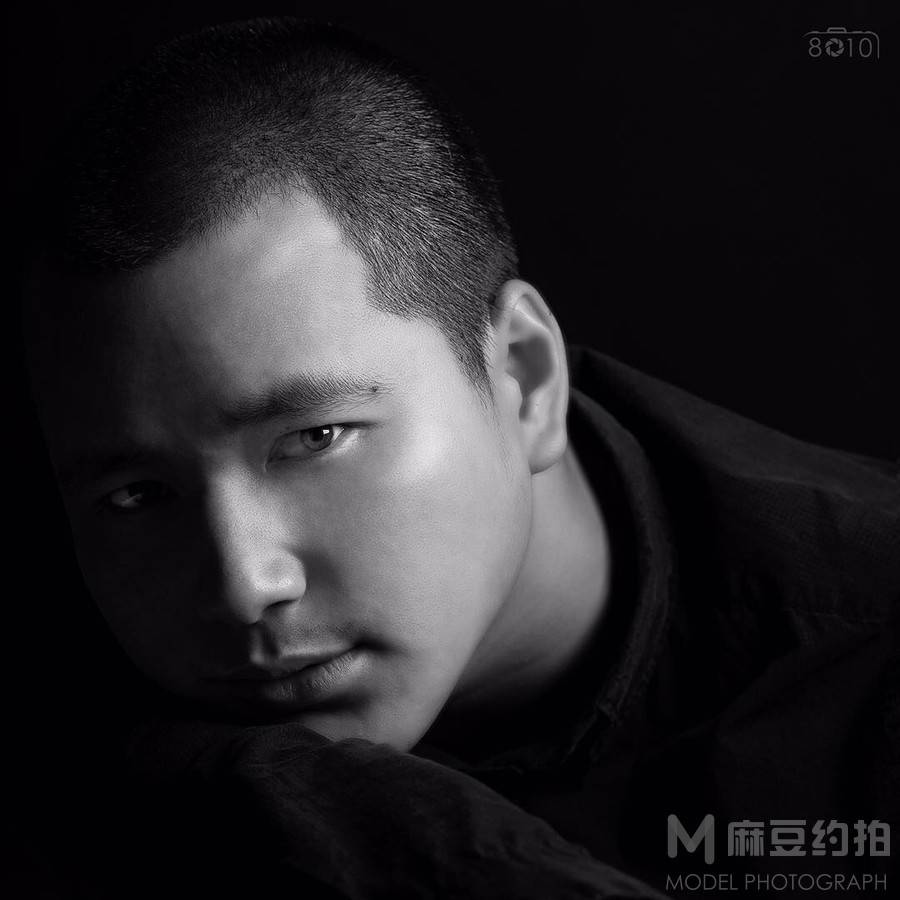 黑白模特