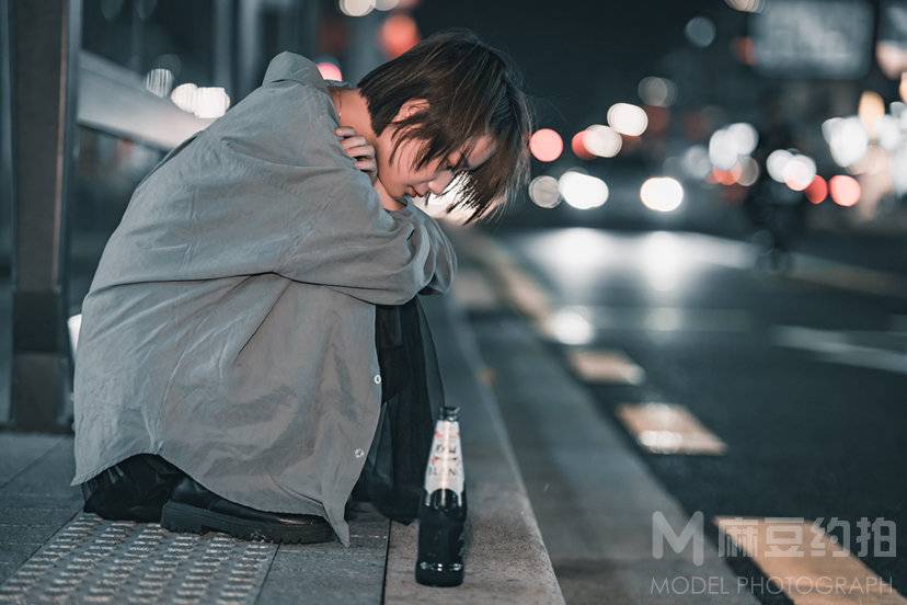 夜景模特