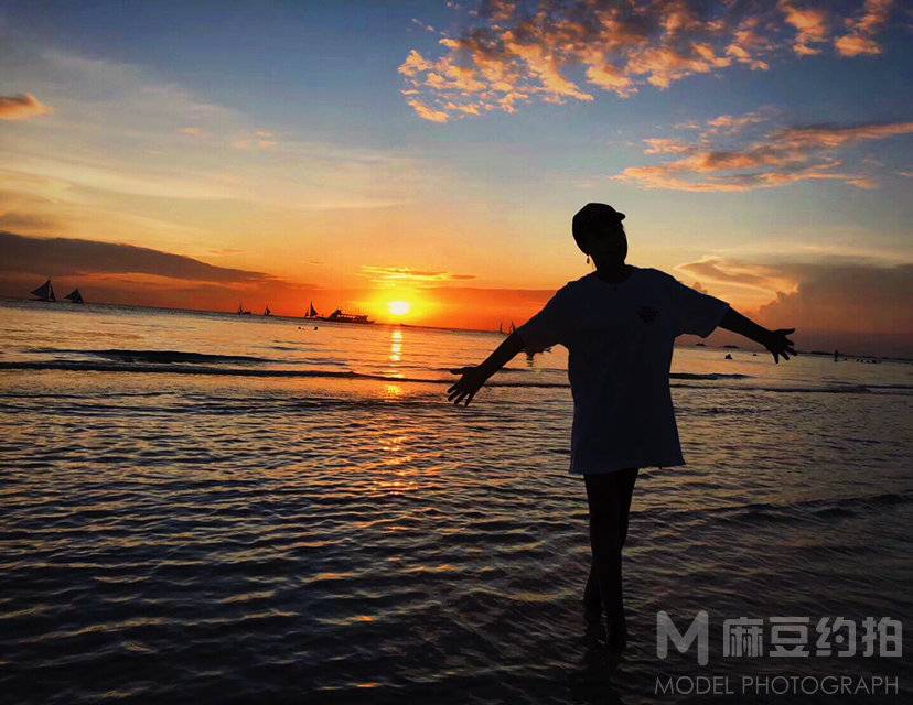 夜景模特