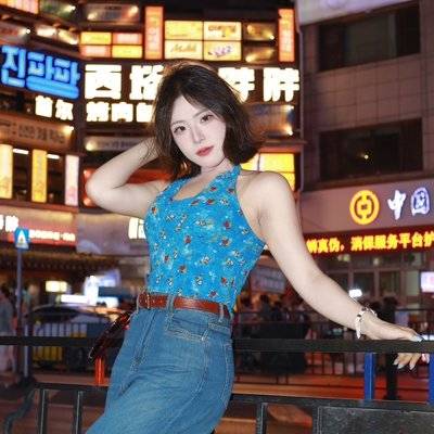 夜景模特